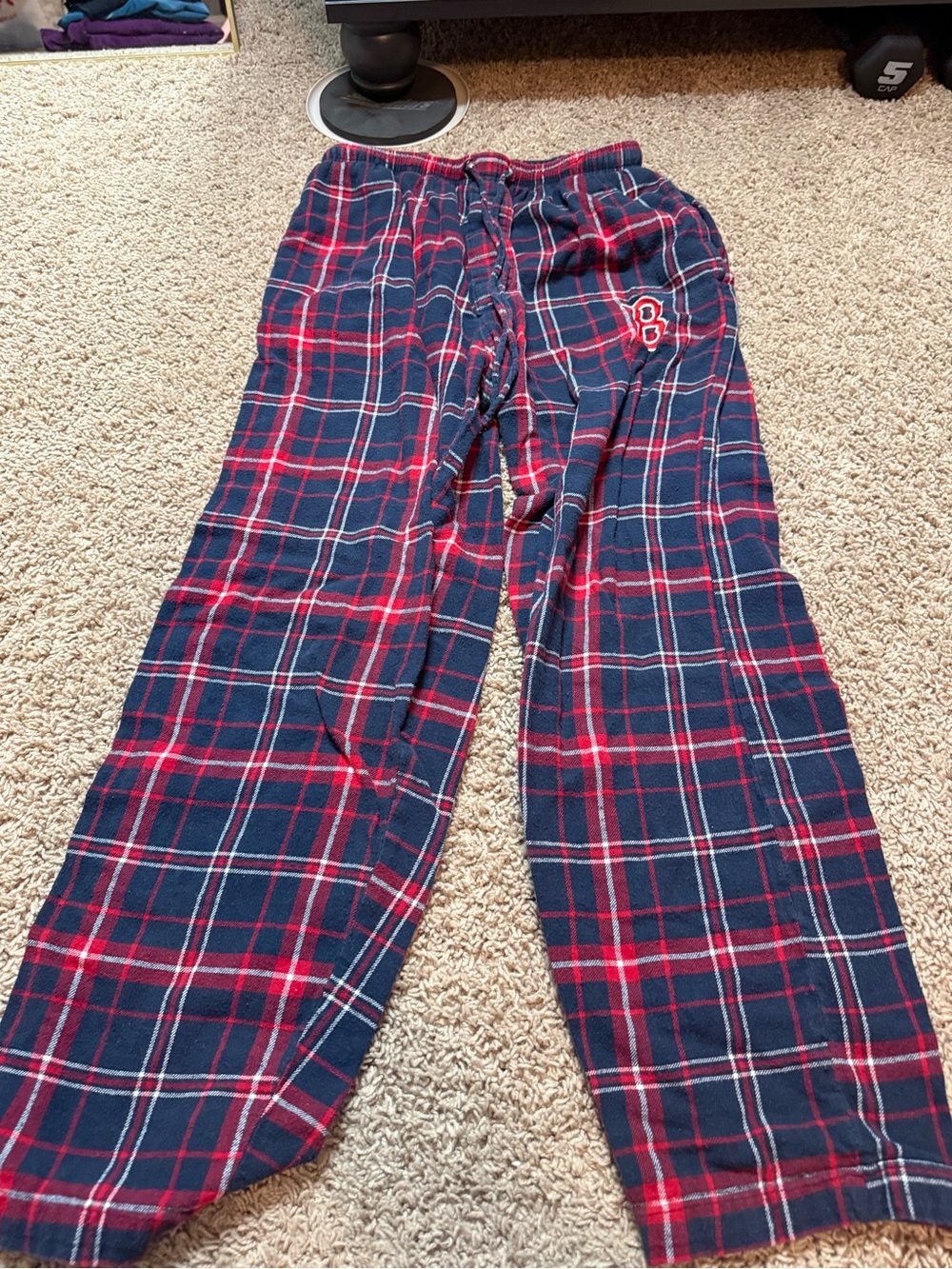 Concepts Sport Boston Red Sox Flannel Pajama Pants Small Blue Plaid MLB